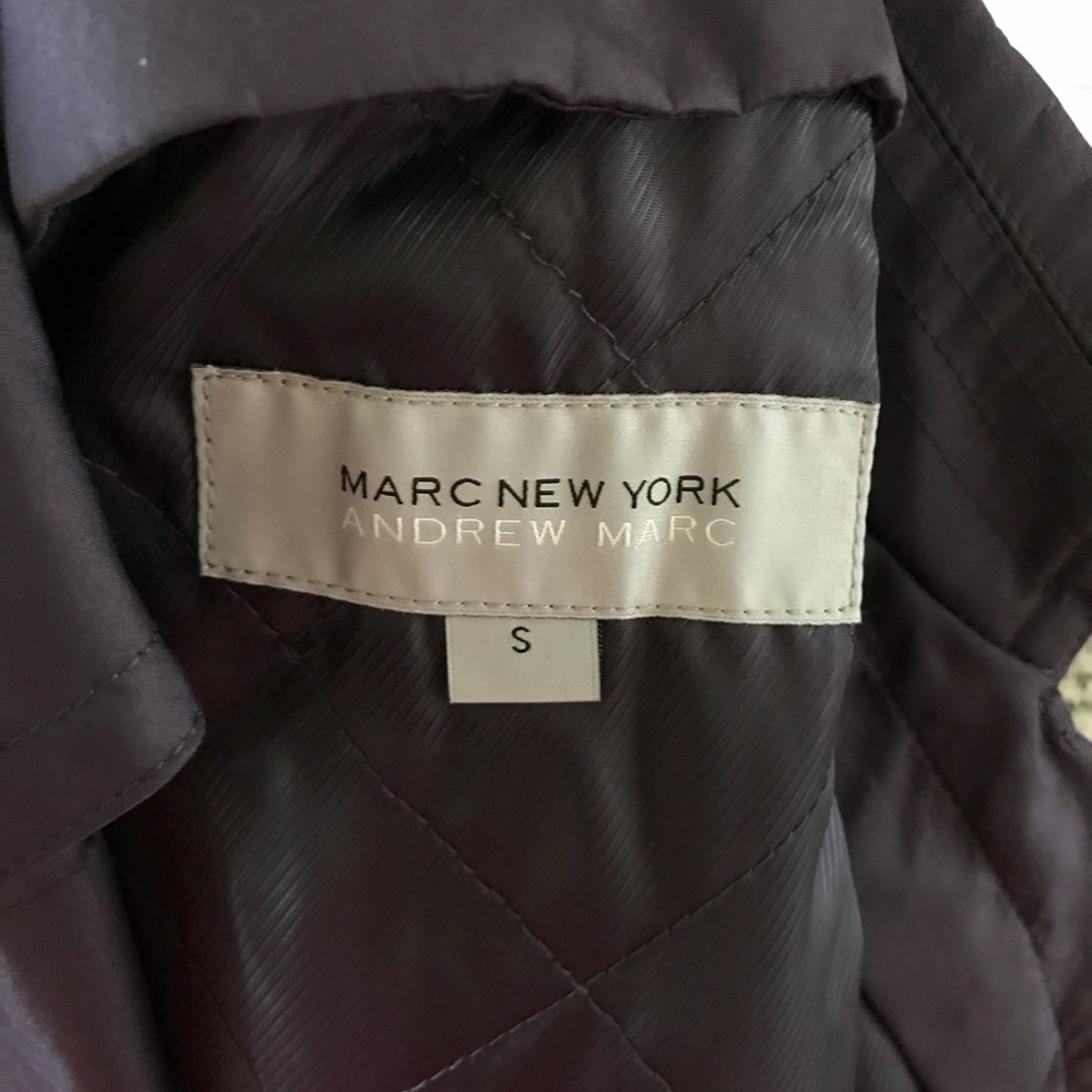 NWT Marc New York Jacket Rain coat Trench PLUM - Picture 5 of 6
